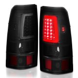 ANZO 2003-2006 Chevy Silverado 1500 LED Taillights Plank Style Black w/Smoke Lens thumbnail 5