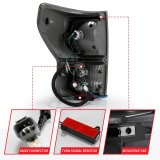 ANZO 2007-2013 Toyota Tundra LED Taillights Plank Style Black w/Smoke Lens thumbnail 3