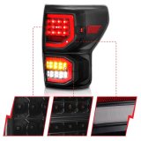 ANZO 2007-2013 Toyota Tundra LED Taillights Plank Style Black w/Smoke Lens thumbnail 5