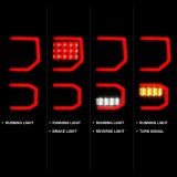 ANZO 2007-2013 Toyota Tundra LED Taillights Plank Style Black w/Smoke Lens thumbnail 7