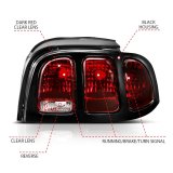 ANZO 1994-1998 Ford Mustang Taillight Dark Red Lens (OE Style) thumbnail 5