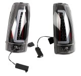 ANZO 1999-2000 Cadillac Escalade LED Taillights Black Housing Clear Lens Pair thumbnail 1