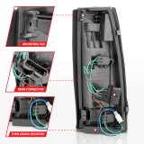 ANZO 1999-2000 Cadillac Escalade LED Taillights Black Housing Clear Lens Pair thumbnail 9