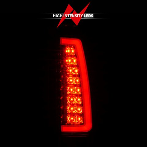ANZO 1999-2000 Cadillac Escalade LED Taillights Chrome Housing Red/Clear Lens Pair thumbnail 9