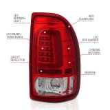 ANZO 1997-2004 Dodge Dakota LED Taillights Chrome Housing Red Lens Pair thumbnail 5