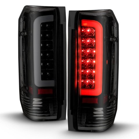 ANZO 1987-1996 Ford F-150 LED Taillights Black Housing Smoke Lens (Pair) thumbnail 4
