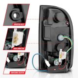 ANZO 95-00 Toyota Tacoma LED Taillights Chrome Housing Clear Lens (Pair) thumbnail 4