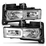 ANZO 1999-2000 Cadillac Escalade Crystal Headlights thumbnail 7