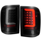 ANZO 1993-1997 Ford Ranger LED Tail Lights w/ Light Bar Black Housing Smoked Lens thumbnail 4