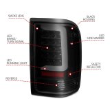 ANZO 1993-1997 Ford Ranger LED Tail Lights w/ Light Bar Black Housing Smoked Lens thumbnail 5