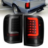 ANZO 1993-1997 Ford Ranger LED Tail Lights w/ Light Bar Black Housing Smoked Lens thumbnail 7