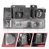 ANZO 88-98 Chevrolet C1500 Crystal Headlights Chrome Housing w/ Signal and Side Marker Lights thumbnail 5