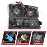 ANZO 2003-2006 Chevrolet Silverado 1500 Crystal Headlights w/ Light Bar Chrome Housing thumbnail 4