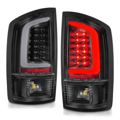 ANZO 2002-2006 Dodge Ram 1500 LED Tail Lights w/ Light Bar Black Housing Clear Lens thumbnail 4