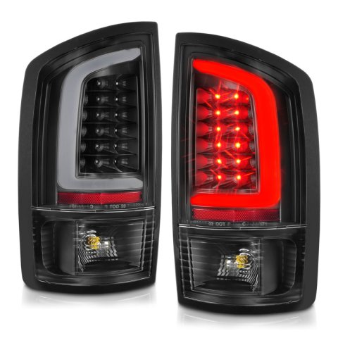ANZO 2002-2006 Dodge Ram 1500 LED Tail Lights w/ Light Bar Black Housing Clear Lens thumbnail 9