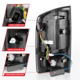 ANZO 2002-2006 Dodge Ram 1500 LED Tail Lights w/ Light Bar Black Housing Smoke Lens thumbnail 1