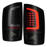 ANZO 2002-2006 Dodge Ram 1500 LED Tail Lights w/ Light Bar Black Housing Smoke Lens thumbnail 4