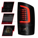 ANZO 2002-2006 Dodge Ram 1500 LED Tail Lights w/ Light Bar Black Housing Smoke Lens thumbnail 9