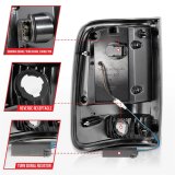 ANZO 2004-2006 Ford F-150 LED Tail Lights w/ Light Bar Black Housing Smoke Lens thumbnail 1