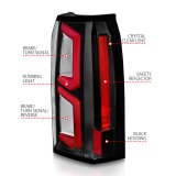 ANZO 2015-2020 Chevrolet Tahoe LED Tail Lights w/ Light Bar Black Housing Clear Lens thumbnail 5