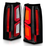 ANZO 2015-2020 Chevrolet Tahoe LED Tail Lights w/ Light Bar Black Housing Clear Lens thumbnail 7