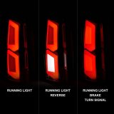 ANZO 2015-2020 Chevrolet Tahoe LED Tail Lights w/ Light Bar Chrome Housing Clear Lens thumbnail 4
