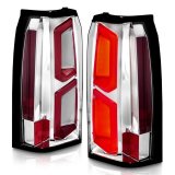 ANZO 2015-2020 Chevrolet Tahoe LED Tail Lights w/ Light Bar Chrome Housing Clear Lens thumbnail 6