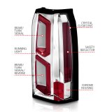 ANZO 2015-2020 Chevrolet Tahoe LED Tail Lights w/ Light Bar Chrome Housing Clear Lens thumbnail 9