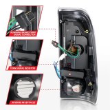 ANZO 1997-2003 Ford F-150 LED Tail Lights w/ Light Bar Black Housing Smoke Lens thumbnail 1
