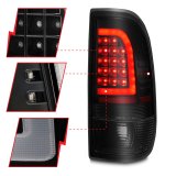 ANZO 1997-2003 Ford F-150 LED Tail Lights w/ Light Bar Black Housing Smoke Lens thumbnail 8