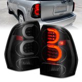 ANZO 2002-2009 Chevrolet Trailblazer LED Tail Lights w/ Light Bar Black Housing Smoke Lens thumbnail 7