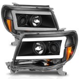 ANZO 05-09 Toyota Tacoma Projector Light Bar Style Headlights w/ C Light Bar thumbnail 3