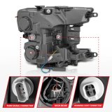 ANZO 18-20 Ford F-150 Full Led Projector Smoke Bar Style Headlights Black Amber thumbnail 9