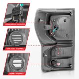ANZO 07-11 Toyota Tundra Full LED Taillights Black Housing Smoke Lens G2 (w/C light Bars) thumbnail 8
