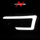 ANZO 99-17 GMC Sierra/Denali Headlights Black Amber (w/C Light Bars) thumbnail 9