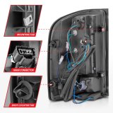 ANZO 2007-2013 Chevrolet Silverado1500/ 2500/ 3500 LED Tail Lights w/ Light Bar Black Housing Smoke thumbnail 9
