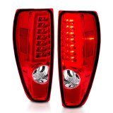 ANZO 2004-2012 Chevrolet Colorado/ GMC Canyon LED Tail Lights w/ Light Bar Chrome Housing Red/Clear thumbnail 7