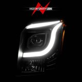 ANZO 15-17 GMC Yukon/Yukon XL Projector Headlights Black Housing/Clear Lens (w/ Light Bars) thumbnail 8