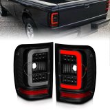 ANZO 01-11 Ford Ranger LED Taillights - Black Housing w/ Smoke Lens & Light Bar thumbnail 2