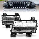 ANZO 2018-2021 Jeep Wrangler LED Side Markers Chrome Housing Clear Lens w/ Sequential Signal thumbnail 8