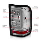 ANZO 2001-2011 Ford Ranger LED Tail Lights w/ Light Bar Chrome Housing Clear Lens thumbnail 5