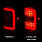 ANZO 2001-2011 Ford Ranger LED Tail Lights w/ Light Bar Chrome Housing Red/Clear Lens thumbnail 3