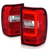 ANZO 2001-2011 Ford Ranger LED Tail Lights w/ Light Bar Chrome Housing Red/Clear Lens thumbnail 4