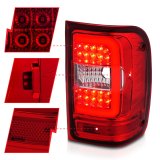 ANZO 2001-2011 Ford Ranger LED Tail Lights w/ Light Bar Chrome Housing Red/Clear Lens thumbnail 6