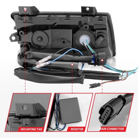 ANZO 2018-2021 Jeep Wrangler LED Side Markers Chrome Housing Smoke Lens w/ Seq. Signal Low Config thumbnail 4