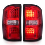 ANZO 2014-2018 GMC Sierra LED Tail Lights Black Housing Red/Clear Lens thumbnail 8