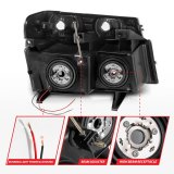 ANZO 04-12 GM Colorado/Canyon/I-Series Crystal Headlights - w/ Light Bar Chrome Housing 4pcs thumbnail 6
