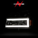 ANZO 04-12 GM Colorado/Canyon/I-Series Crystal Headlights - w/ Light Bar Chrome Housing 4pcs thumbnail 7