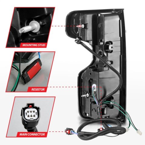 ANZO 19-21 Chevy Silverado Full LED Taillights Black Housing Smoke Lens G2 (w/C light Bars) thumbnail 7