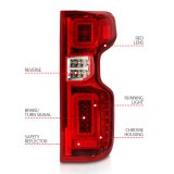 ANZO 19-21 Chevy Silverado Full LED Taillights Chrome Housing Red/Clear Lens G2 (w/C light Bars) thumbnail 6